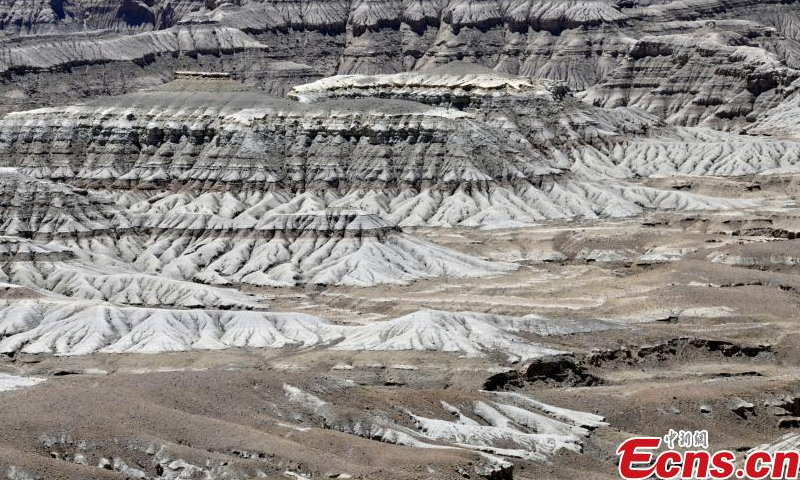 Unique landscape of Zanda earth forest in Zanda County, southwest China's Tibet Autonomous Region. Zanda earth forest is the largest and most distinctive clay forest in China and was listed as a national geopark in 2007. (Photo: China News Service/Li Lin)