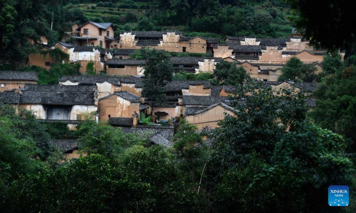 This photo taken on July 17, 2020 shows the Yangjiatang Village in Songyang County, east China's Zhejiang Province. China has inscribed a total of 8,155 traditional villages to its state protection list in an effort to conserve the country's millennia-old agricultural civilization, official data showed. Photo:Xinhua