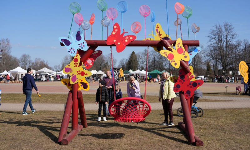 People attend swing festival in Sigulda, Latvia - Global Times