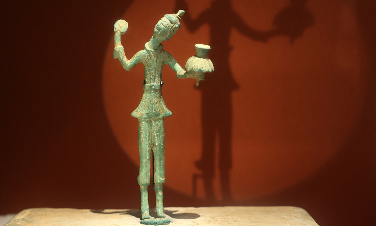 A bronze dancing figurine at the Hunan Museum Photo: VCG