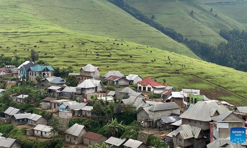 This photo taken on April 21, 2023 shows a view of Mushaki, North Kivu province, the Democratic Republic of the Congo (DRC). As the March 23 Movement (M23) rebels have been withdrawing from occupied villages and towns in the eastern Democratic Republic of the Congo (DRC), Jeff Nyagah, commander of the Regional Force formed by the East African Community (EAC), says he is pleased with the positive progress in the withdrawal process.(Photo: Xinhua)