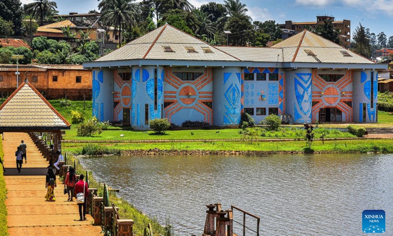 This photo taken on April 10, 2023 shows the building of Cameroon civilization museum in Dschang, Cameroon. With a main building area of about 1,000 square meters, the museum was officially opened to public in 2010.(Photo: Xinhua)