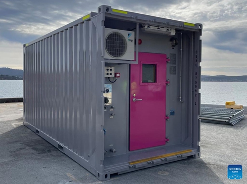 This photo provided by the Commonwealth Scientific and Industrial Research Organisation (CSIRO) on June 5, 2023 shows HydroBox, a containerised chemistry laboratory, to be used for the first time on the 14-day International Nutrient Intercomparison Voyage. Ocean chemistry researchers from around the world have joined an Australian voyage to study the Southern Ocean, according to a news release of Australia's Commonwealth Scientific and Industrial Research Organisation (CSIRO) on Monday.(Photo: Xinhua)