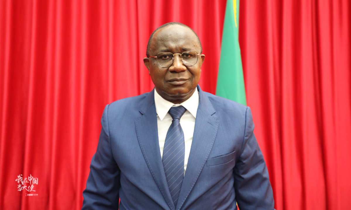 Jacques Jean Luc Nyanga, Ambassador of the Republic of the Congo to China. Photo by Lu Ningyuan/People's Daily