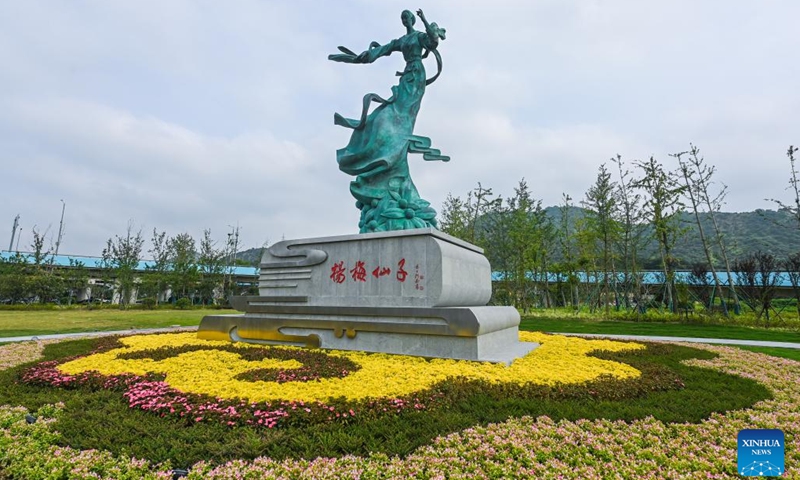 This photo taken on June 12, 2023 shows a theme park in Meiyuan Village of Cixi City, east China's Zhejiang Province. Cixi City has been promoting rural revitalization for years. The living environment and life quality of locals have been significantly improved, and the ecological environment of rural areas has also been optimized.(Photo: Xinhua)