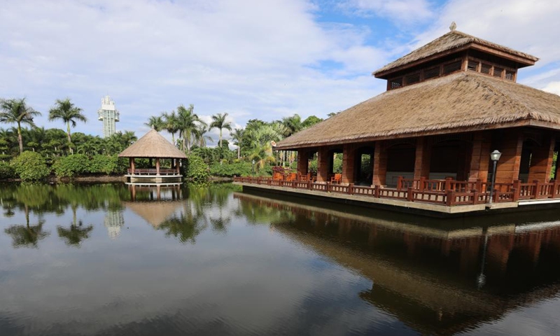 This photo taken on June 12, 2023 shows the scene of Malabo National Park in Malabo, Equatorial Guinea. Malabo National Park is one of the largest city parks in Central Africa. The construction of the park has enriched the cultural life of Equatorial Guinea.(Photo: Xinhua)