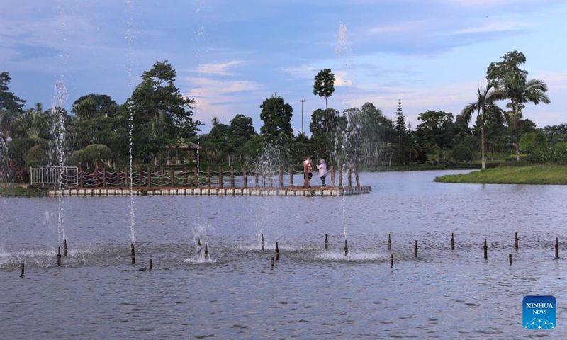 This photo taken on June 12, 2023 shows the scene of Malabo National Park in Malabo, Equatorial Guinea. Malabo National Park is one of the largest city parks in Central Africa. The construction of the park has enriched the cultural life of Equatorial Guinea.(Photo: Xinhua)