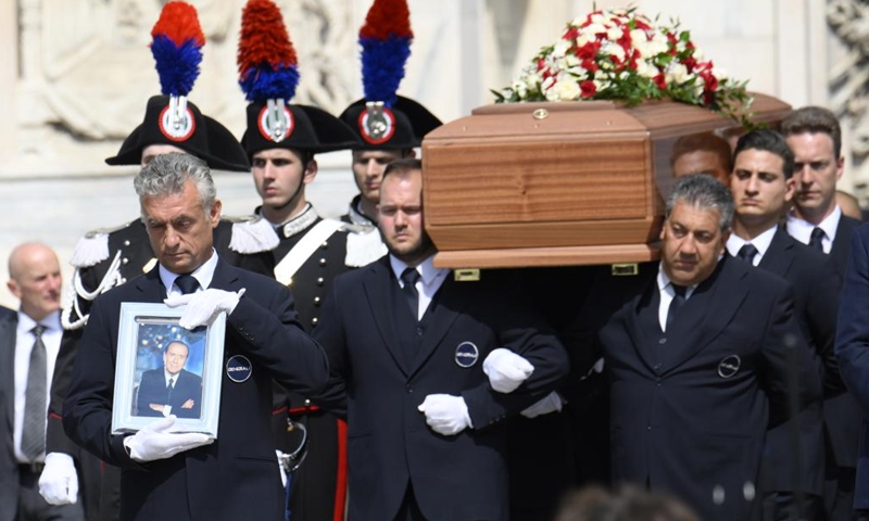Italy bids goodbye to Berlusconi with state funeral - Global Times