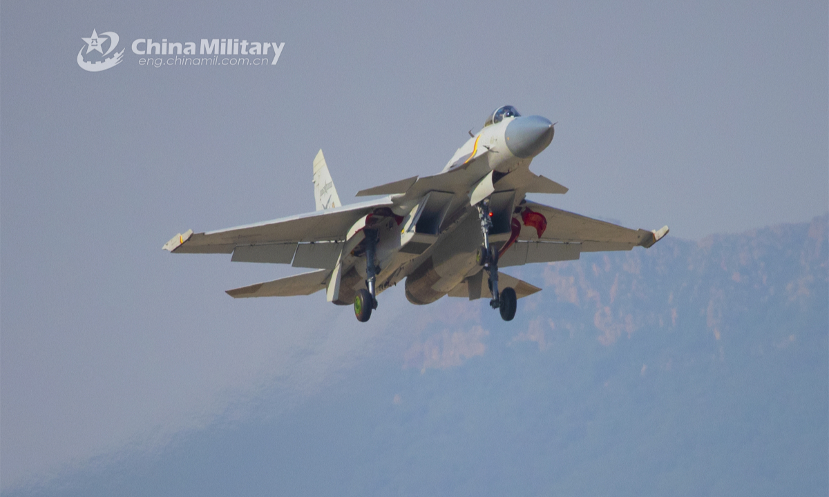 Fighter jets participate in flight training - Global Times