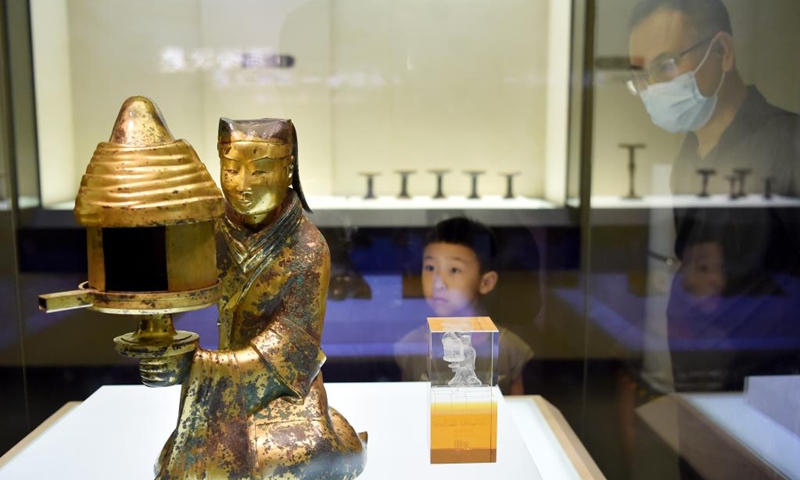 People visit Hebei Museum in Shijiazhuang, north China's Hebei Province, June 23, 2023. People go out for various activities during the three-day Dragon Boat Festival holiday across the country. (Photo by Zhang Xiaofeng/Xinhua)