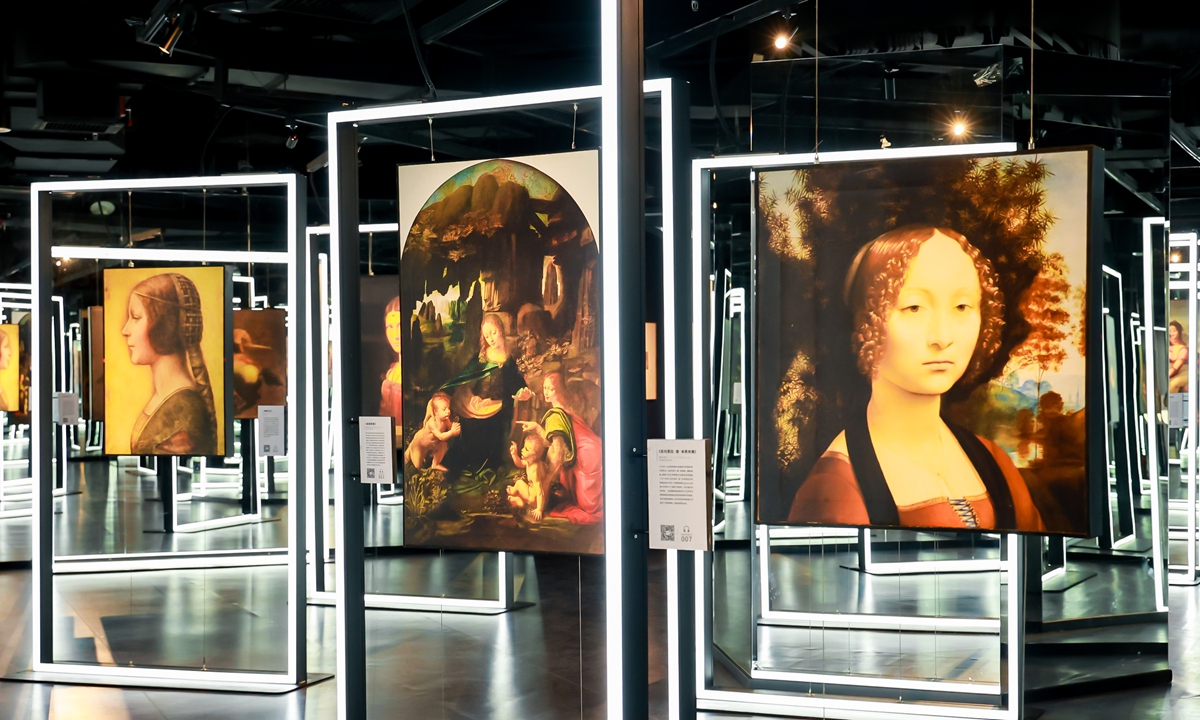 Some of the works on display at the exhibition Photo: Courtesy of Leonardo da Vinci Museum