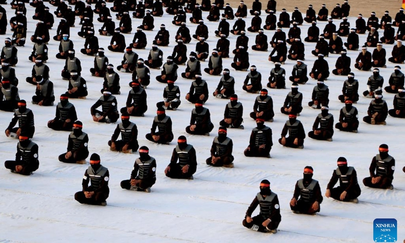 Police cadets attend a graduation ceremony in Kandahar Province, Afghanistan, June 22, 2023. A total of 530 Afghans have completed a two-month training course in the National Police Academy of the southwestern region of Afghanistan and joined the national police. At the graduation ceremony held in the southern city of Kandahar on Thursday, the newly graduated policemen vowed to serve the people in the war-ravaged country.(Photo: Xinhua)