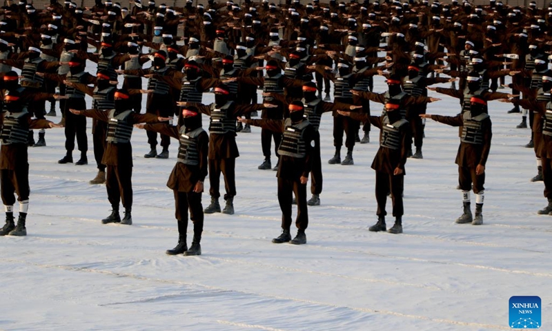 Police cadets attend a graduation ceremony in Kandahar Province, Afghanistan, June 22, 2023. A total of 530 Afghans have completed a two-month training course in the National Police Academy of the southwestern region of Afghanistan and joined the national police. At the graduation ceremony held in the southern city of Kandahar on Thursday, the newly graduated policemen vowed to serve the people in the war-ravaged country. (Photo: Xinhua)