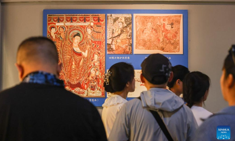 People visit the Turpan Museum in Turpan, northwest China's Xinjiang Uygur Autonomous Region, June 25, 2023. The city of Turpan has received 2.53 million tourist visits from June 1 to 28, an increase of nearly 40 percent over the same period in 2022. (Photo: Xinhua)