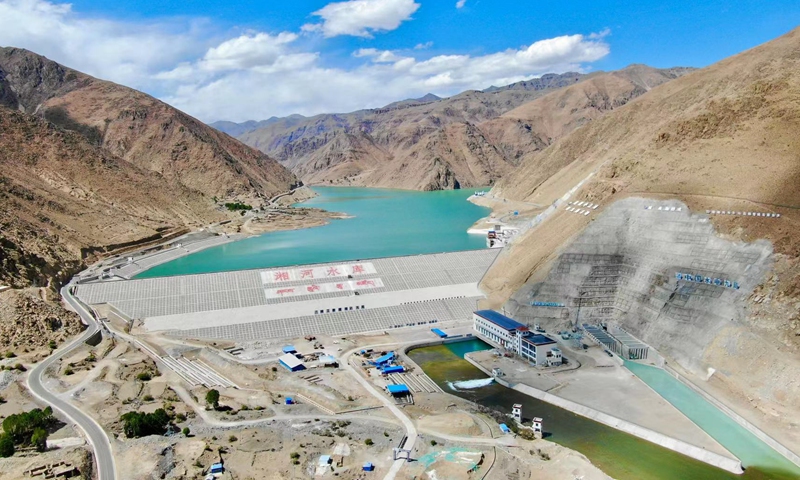 The Xiang River hydroelectric hub, currently the nation's highest-altitude major water conservancy project,  in Namling county, Xigaze city, Southwest China's Xizang Autonomous Region Photo: Courtesy of PowerChina Chengdu