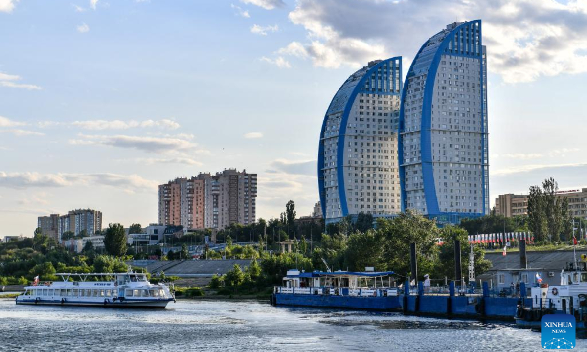 This photo taken on July, 13, 2023 shows a view in Volgograd, Russia. Photo:Xinhua