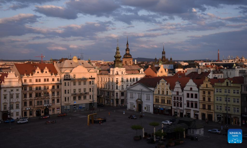 This photo taken on July 17, 2023 shows a view of Pilsen, the Czech Republic. (Xinhua/He Canling)