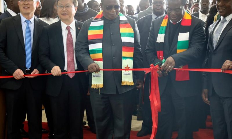 Zimbabwean president commissions Chinese-funded airport terminal