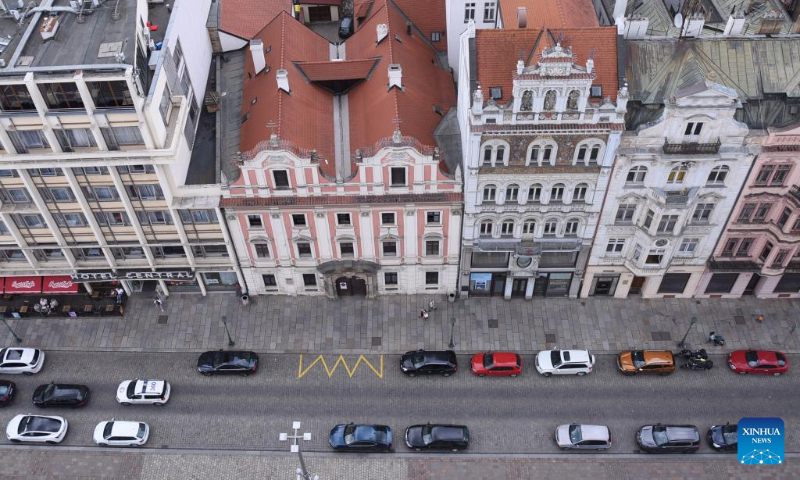 This photo taken on July 21, 2023 shows a view of Pilsen, the Czech Republic. (Xinhua/He Canling)