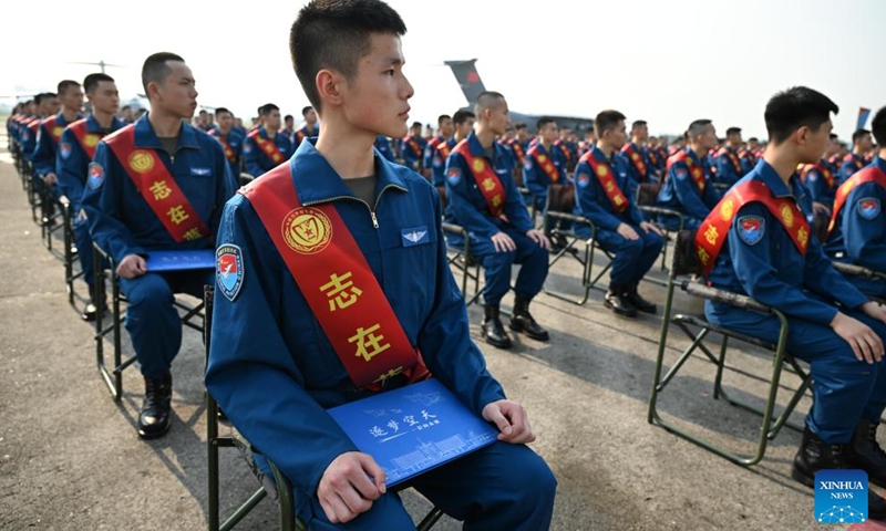 Chinese air force cadets are pictured at a military airport in Chengdu, southwest China's Sichuan Province, July 19, 2023.(Photo: Xinhua)