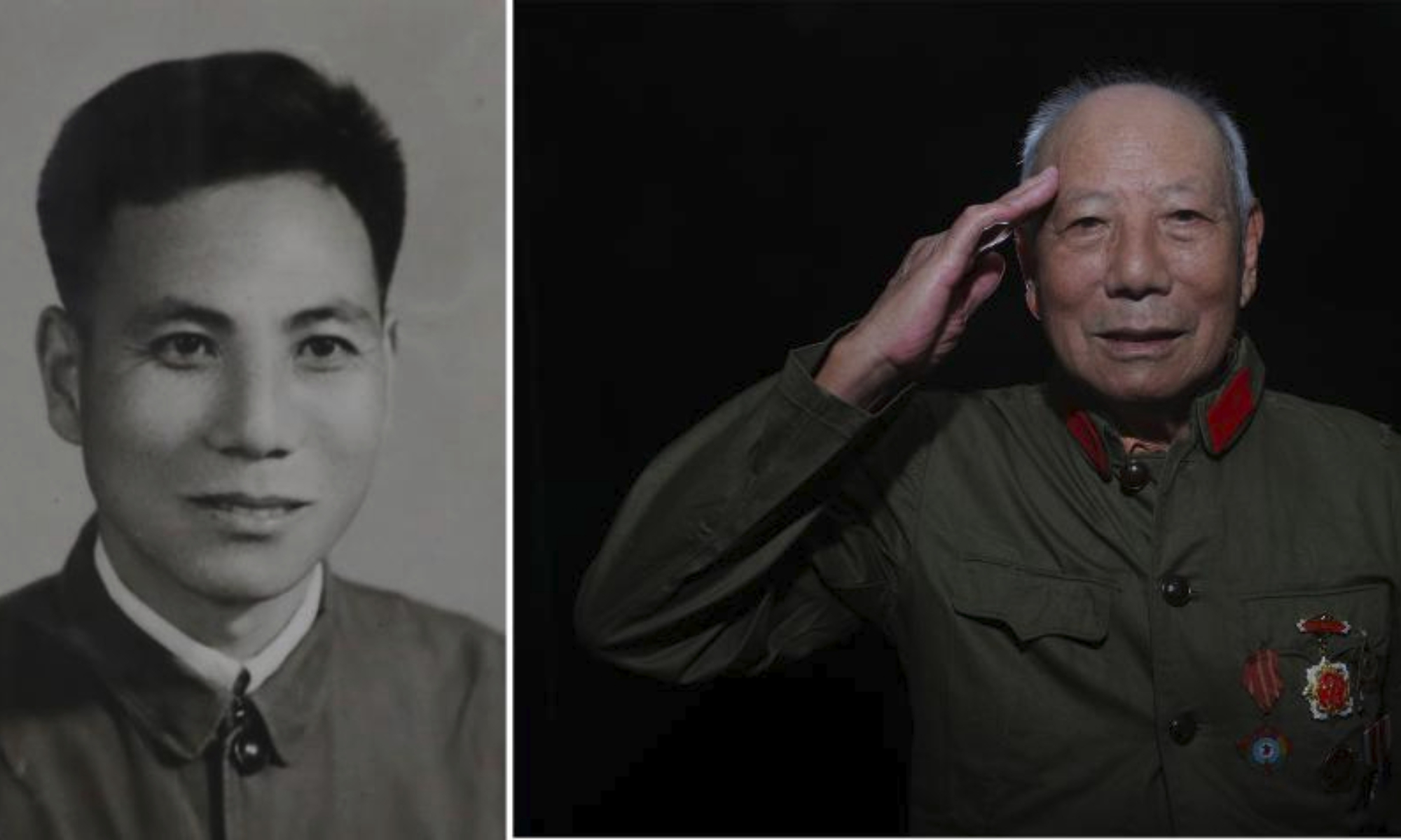 This combo photo shows the portrait of Cheng Longjiang on Sept. 16, 2020. Born in 1931, Cheng participated in the War to Resist U.S. Aggression and Aid Korea in 1950.

Seventy-three years ago, the Chinese People's Volunteers (CPV) crossed the Yalu River and fought alongside the army of the Democratic People's Republic of Korea, eventually winning the War to Resist U.S. Aggression and Aid Korea in 1953.

Thursday marked the 70th anniversary of the victory of the War.

Photographers from Xinhua took portrait photos of some CPV veterans. (Xinhua/Yang Qing)