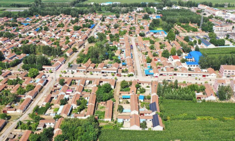 This aerial photo taken on Aug. 6, 2023 shows a view of the Wangdagua Village of Wangdagua Town in Pingyuan County, east China's Shandong Province. As of 7 a.m. Sunday, a total of 21 people have been injured in the 5.5-magnitude earthquake that struck the county of Pingyuan, in Dezhou City of east China's Shandong Province at 2:33 a.m. Sunday.

A total of 126 buildings in the earthquake zone collapsed, while the transportation, communication and power supply there were normal, and no leak was discovered at oil and gas pipelines, according to local authorities. (Xinhua/Guo Xulei)