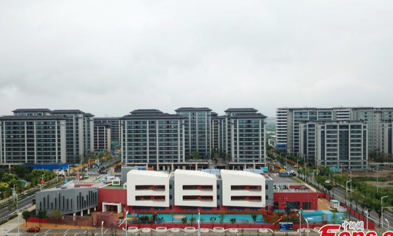 A general view of Xiongan branch of Beijing Beihai Kindergarten in Xiongan New Area, north China's Hebei Province, July 31, 2023. (Photo: China News Service/Han Bing)