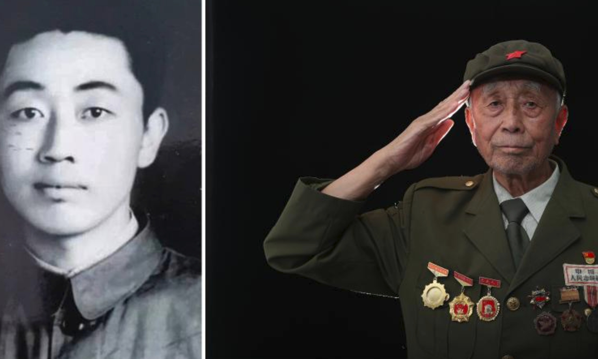 This combo photo shows the portrait of Ma Shixun on July 14, 2020. Born in 1932, Ma participated in the War to Resist U.S. Aggression and Aid Korea in 1950, serving as a statistician.

Seventy-three years ago, the Chinese People's Volunteers (CPV) crossed the Yalu River and fought alongside the army of the Democratic People's Republic of Korea, eventually winning the War to Resist U.S. Aggression and Aid Korea in 1953.

Thursday marked the 70th anniversary of the victory of the War.

Photographers from Xinhua took portrait photos of some CPV veterans. (Xinhua/Yang Qing)