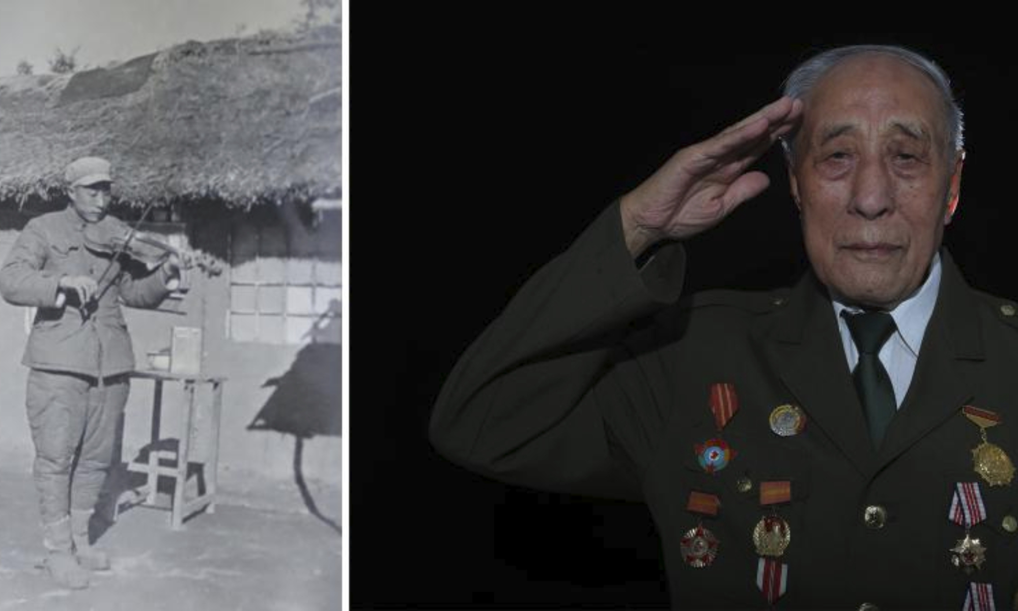 This combo photo shows the portrait of Cheng Maoyou on July 18, 2020. Born in 1930, Cheng participated in the War to Resist U.S. Aggression and Aid Korea in 1952.

Seventy-three years ago, the Chinese People's Volunteers (CPV) crossed the Yalu River and fought alongside the army of the Democratic People's Republic of Korea, eventually winning the War to Resist U.S. Aggression and Aid Korea in 1953.

Thursday marked the 70th anniversary of the victory of the War.

Photographers from Xinhua took portrait photos of some CPV veterans. (Xinhua/Yang Qing)