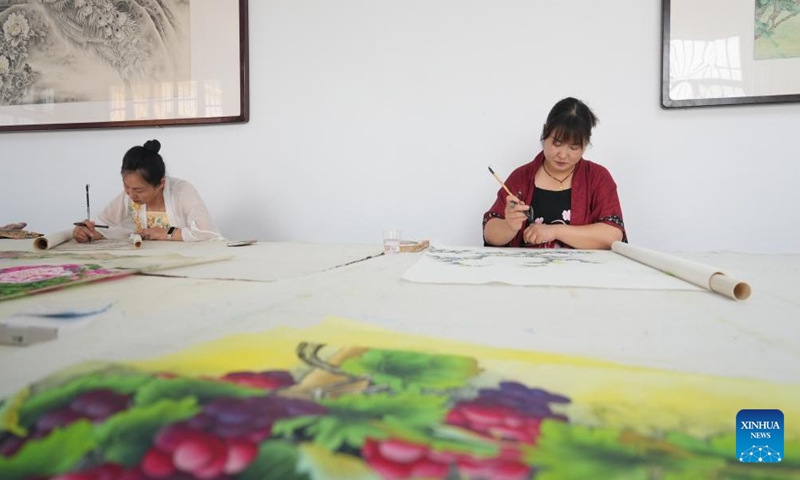 Calligraphy, painting industry thrives in E China's county - Global Times