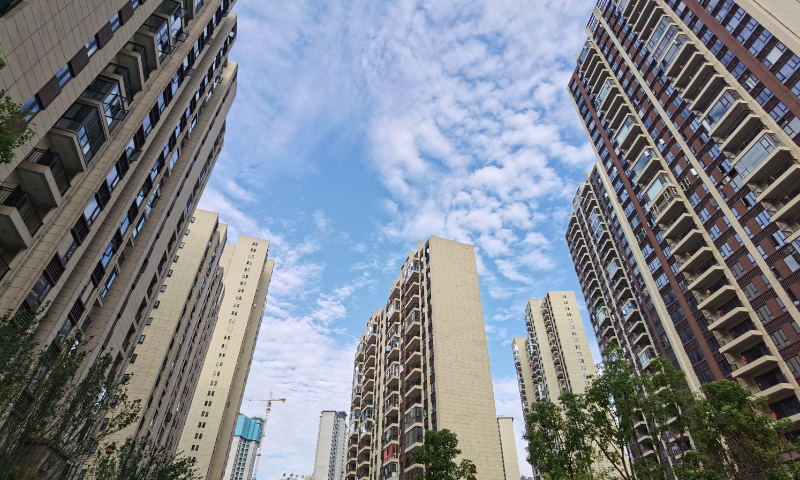 High-rise residential buildings are seen in Chenzhou, Central China's Hunan Province, on August 15, 2023. Photo: cnsphoto