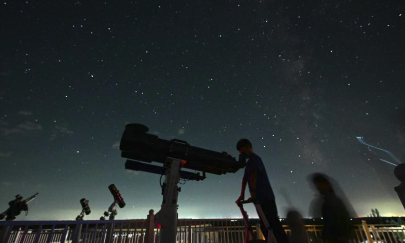 In pics: Perseid meteor shower over Haba Lake nature reserve in NW ...