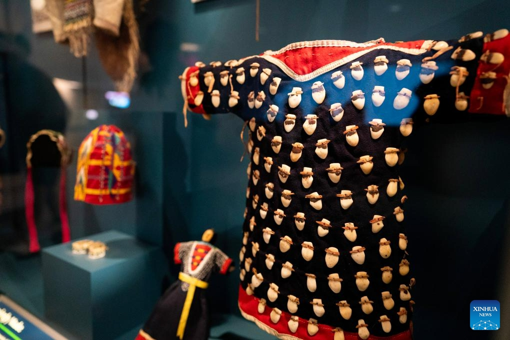 Photo taken on Aug. 9, 2023 shows exhibits at the National Museum of the American Indian in Washington, D.C., the United States. The National Museum of the American Indian in Washington, D.C. opened in 2004.(Photo: Xinhua)