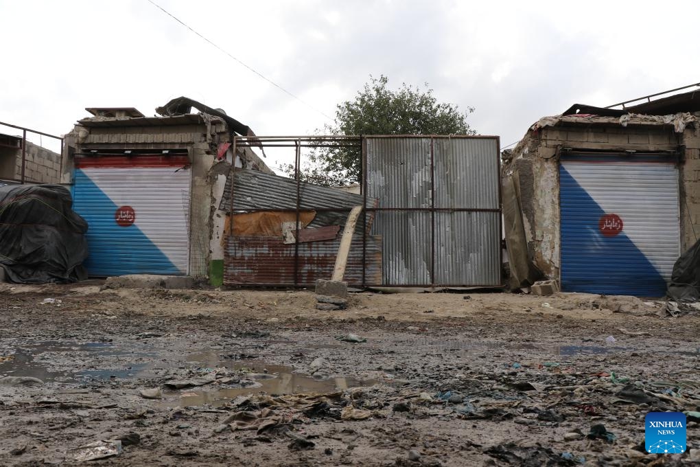 This photo taken on Aug. 14, 2023 shows the site of a blast in Khost, Afghanistan. At least three people were killed and seven others injured as a blast shocked Khost city of east Afghanistan's Khost Province on Monday, according to a statement of the provincial government.(Photo: Xinhua)