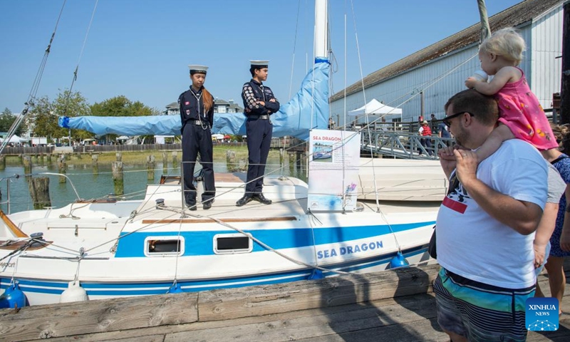 People visit the 20th Richmond Maritime Festival in Richmond, British Columbia, Canada, on Aug. 26, 2023. Photo: Xinhua