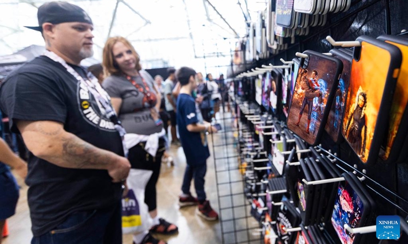 People visit the 2023 Fan Expo Canada in Toronto, Canada, on Aug. 25, 2023. As one of the largest comics, sci-fi, anime and gaming events in Canada, the annual event is held here from Aug. 24 to Aug. 27, attracting hundreds of thousands of fans from across the world. Photo: Xinhua