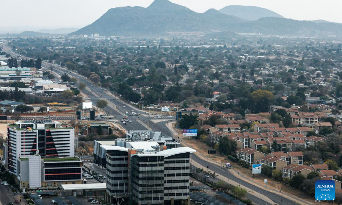 This photo taken on Sep 10, 2023 shows a view of Gaborone, Botswana. As the capital of the Republic of Botswana, Gaborone is located on the southeastern border of the country, with a population of over 200,000. Photo:Xinhua