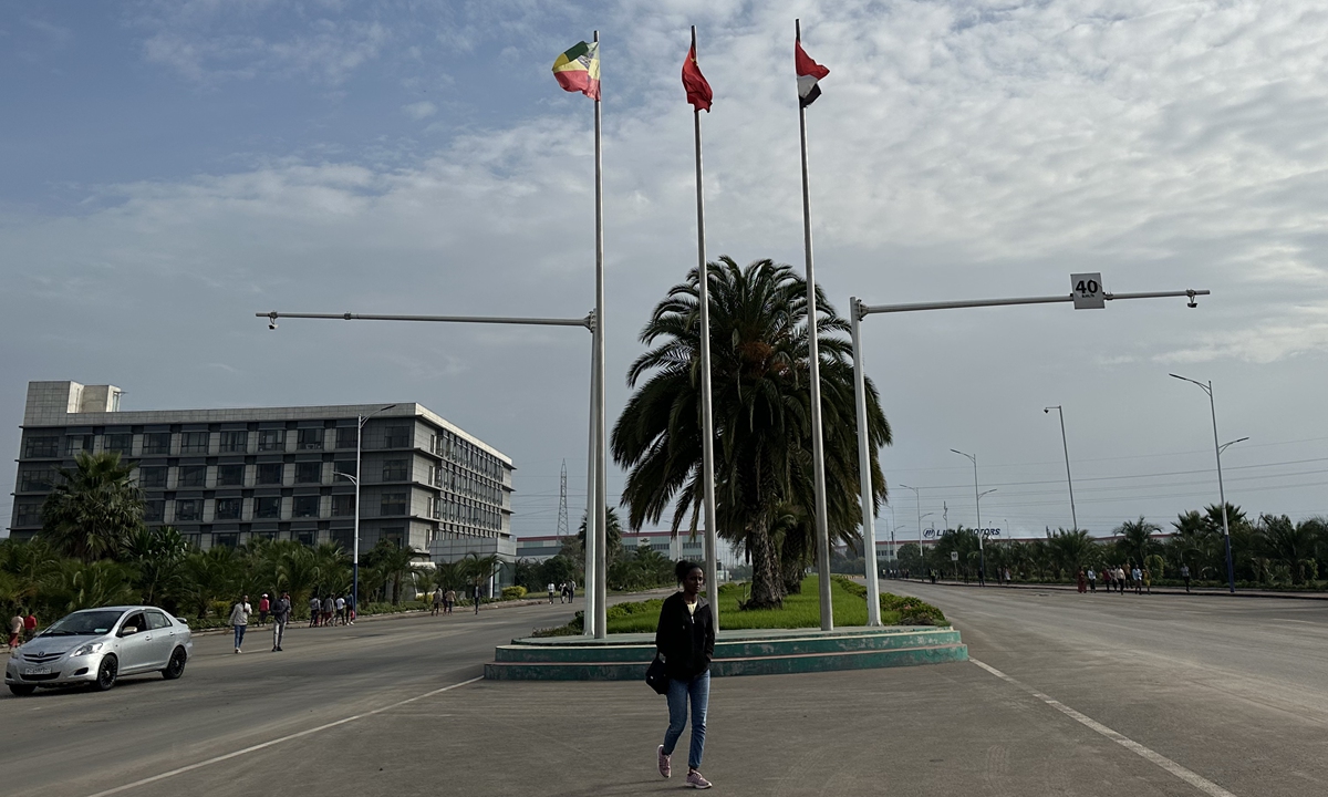 A view of Oriental Industrial Park in Addis Ababa of Ethiopia on August 2, 2023 Photo: Tu Lei/GT