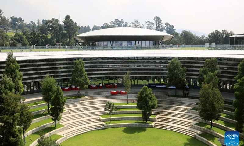 This photo taken on Sept. 16, 2023 shows a view of a science museum in Addis Ababa, Ethiopia. As an integral part of the Ethiopian government's city beautification agenda, the China-aided Addis Ababa riverside green development project is expected to greatly improve the surrounding living environment of Addis Ababa, the capital of Ethiopia, with important social, tourism and commercial value. (Xinhua/Wang Ping)