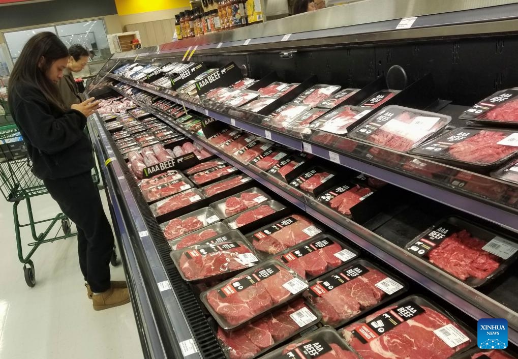 A customer shops at a grocery store in Vancouver, British Columbia, Canada, on Sept. 19, 2023. Canada's consumer price index (CPI) rose 4 percent in August year over year, following a 3.3 percent increase in July, Statistics Canada said Tuesday.(Photo: Xinhua)