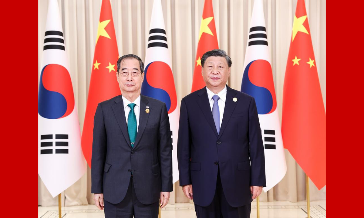Xi meets South Korean PM, calling on embodying the importance of