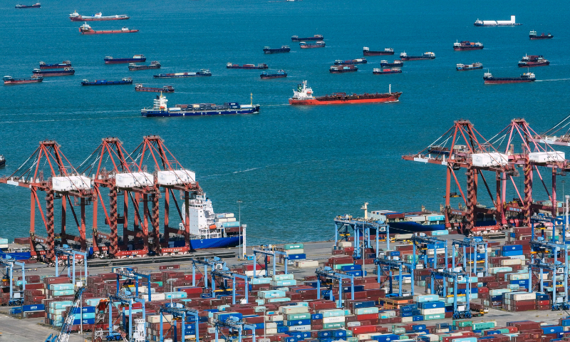 A view of Nansha Port in Guangzhou, South China's Guangdong Province Photo: VCG