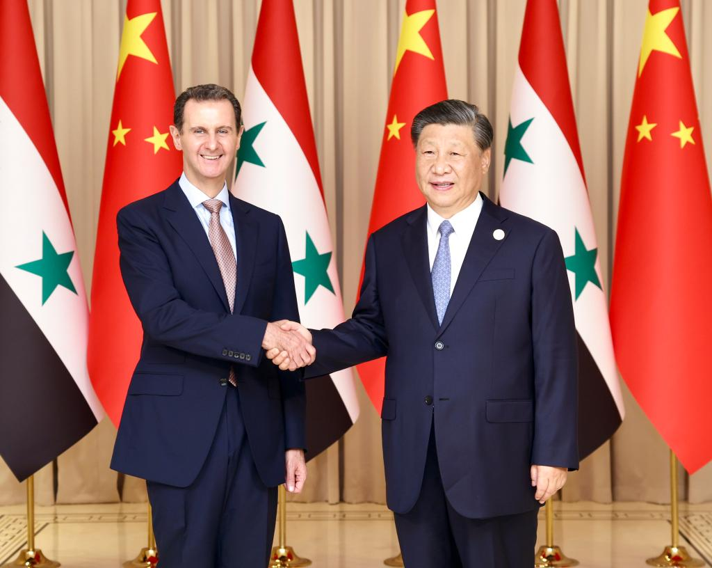Chinese President Xi Jinping meets with Syrian President Bashar al-Assad in Hangzhou, capital city of east China's Zhejiang Province, Sep 22, 2023. The Syrian president is in Hangzhou to attend the opening ceremony of the 19th Asian Games scheduled for Saturday. Photo:Xinhua