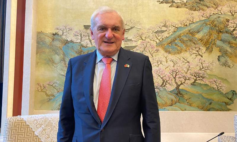 Former Irish prime minister Bertie Ahern Photo: Zhang Han/GT