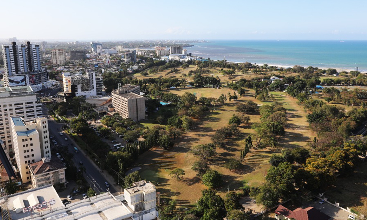 This photo taken on Sept. 22, 2023, shows the city view in Dar es Salaam, Tanzania. (Xinhua/Dong Jianghui)

