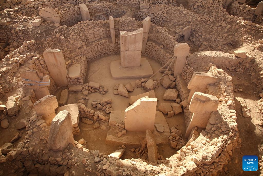 This photo taken on Oct. 9, 2023 shows a view of the Gobekli Tepe archeological site in Sanliurfa province, Türkiye. Gobekli Tepe in southeastern Türkiye, a UNESCO World Heritage Site, dates back to 12,000 years ago.(Photo: Xinhua)