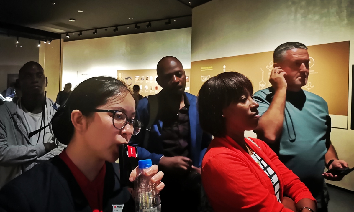 BRI guests visit the Sanxingdui Museum in Guanghan, Deyang city, Southwest China's Sichuan Province on October 22, 2023. Photo: Zhang Yuying/GT