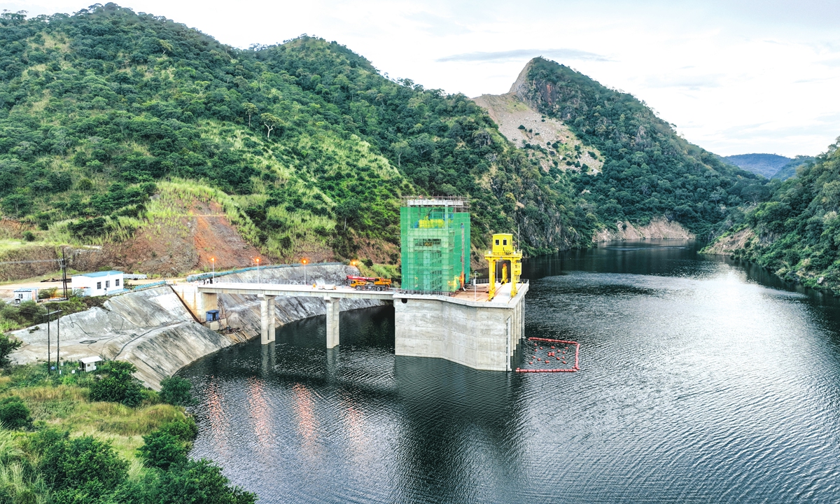 A view of the?Kafue?Gorge Lower Hydropower Station constructed by Chinese enterprise in Zambia. Photo: VCG