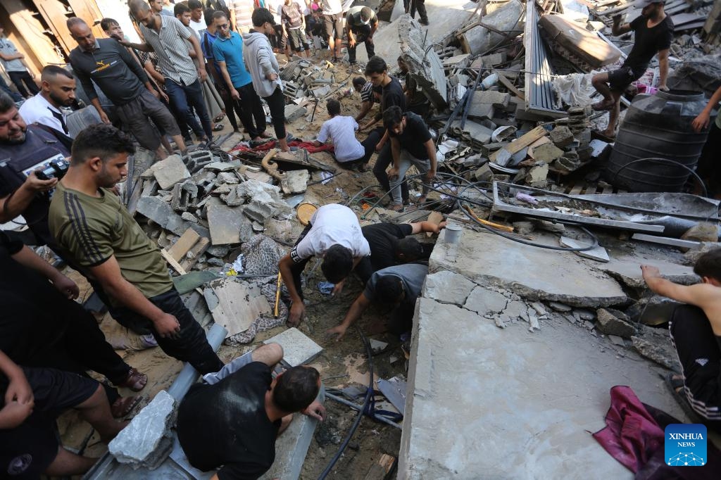 Buildings destroyed in Israeli airstrikes in Gaza - Global Times