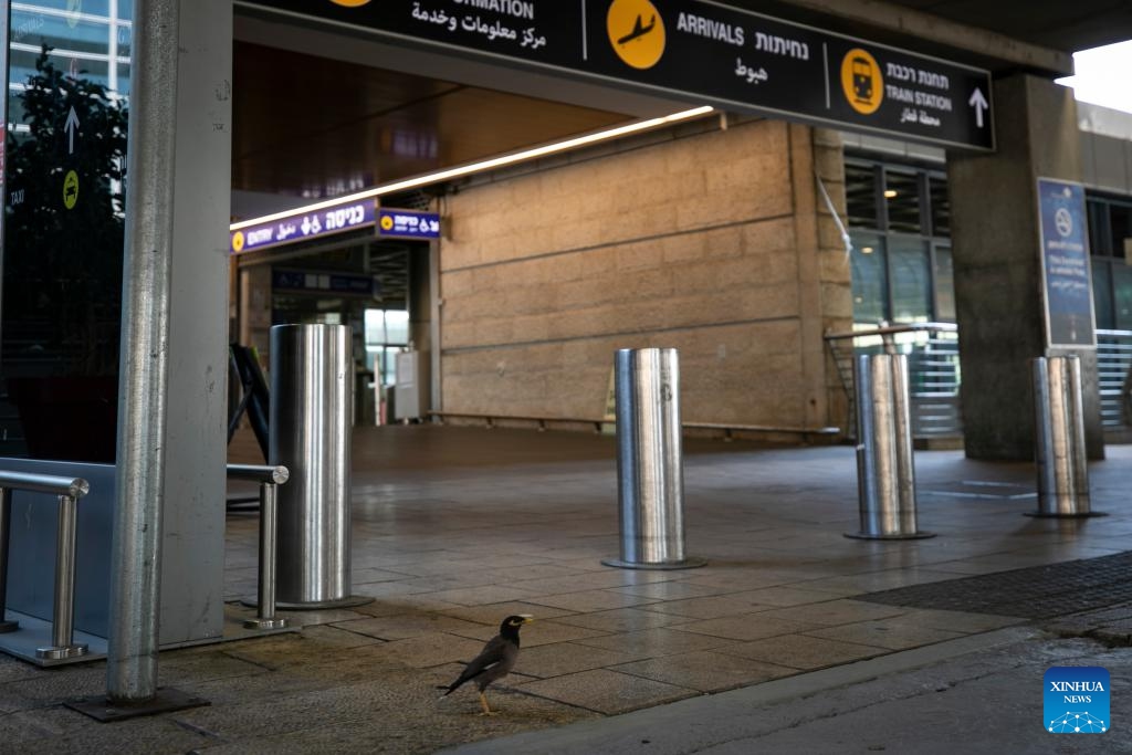 This photo taken on Oct. 31, 2023 shows an interior view of Ben Gurion International Airport near Tel Aviv, Israel. The Ben Gurion International Airport has seen continuous decline in passenger traffic due to the ongoing Israeli-Palestinian conflict.(Photo: Xinhua)